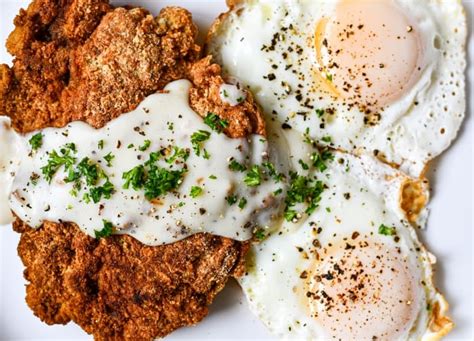 chikex fried chicken|chicken fried chicken with white gravy.